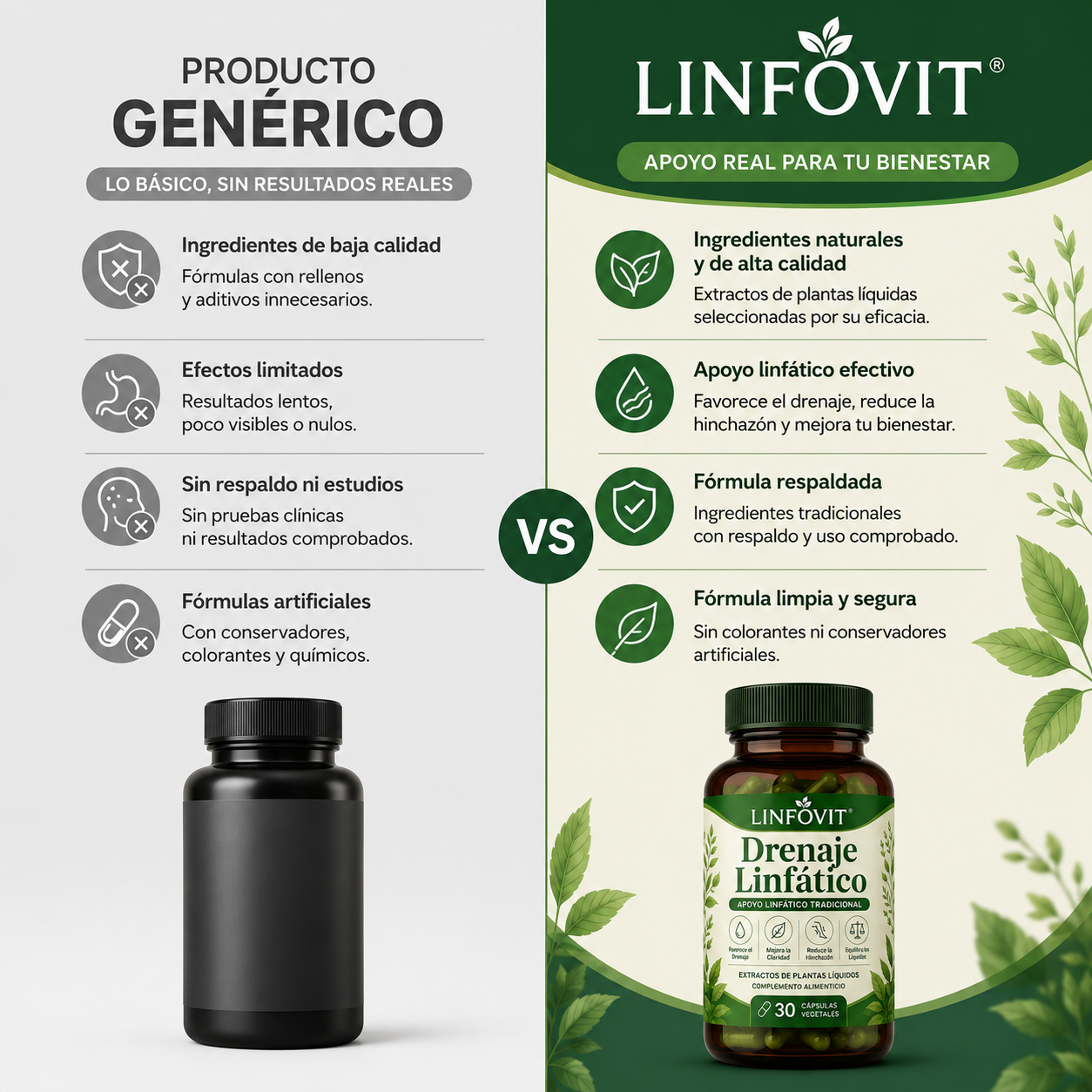 LINFOVIT™ | ¿Hinchazón, pesadez y líquidos retenidos?